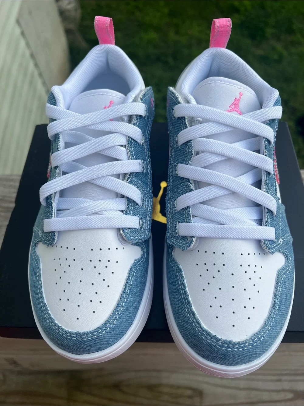 Kids 3Y (UK 2.5) Jordan 1 Low ALT SE Denim Sequin (PS)
